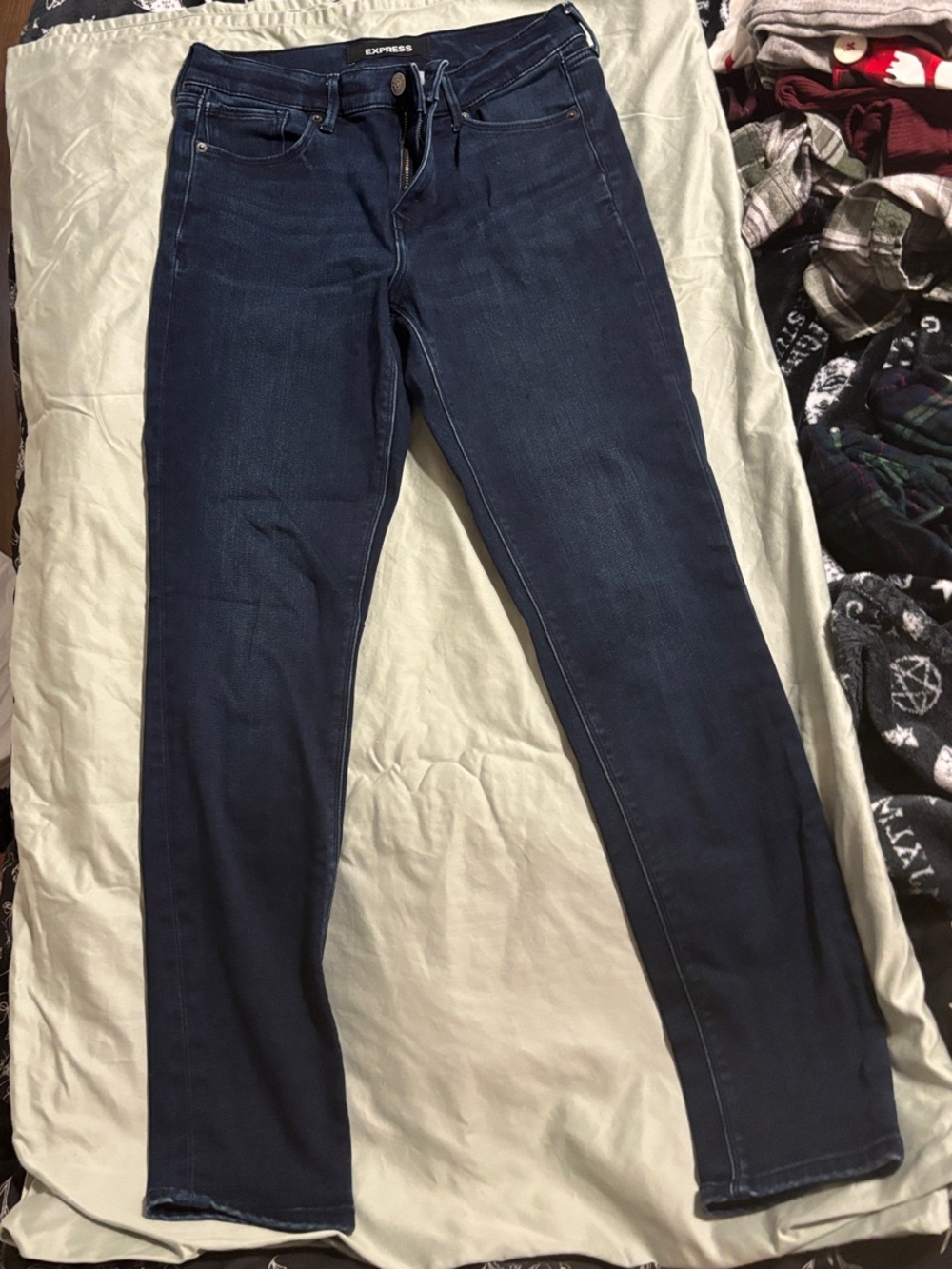Express Dark Indigo Stretch Skinny Jeans